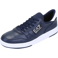 阿玛尼 EMPORIO ARMANI EA7 男女同款皮革/织物系带休闲运动鞋X8X086 XK221
