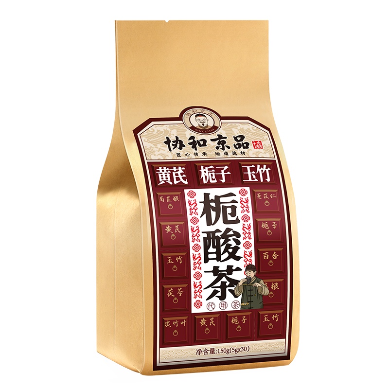 协和京品菊苣栀子茶葛根茯苓茶百合甘草黄芪茶绛酸高茶养生茶尿痠150g