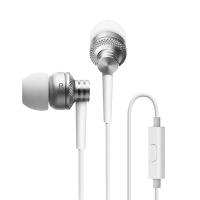 Edifier/漫步者 H270P手机入耳式通用线控金属重低音炮手机耳麦运动音乐3.5mm插孔有线耳机耳塞 银色