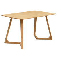 卡里鳄橡木脚多层板桌1200*600*750mmKLE—KZ16长条桌卡座餐桌阅览桌