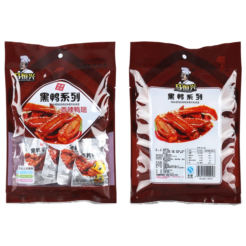 【中华特色】无为馆 马恒兴牌 无为马记香辣鸭翅150g安徽无为特产 休闲零食开袋即食 华东