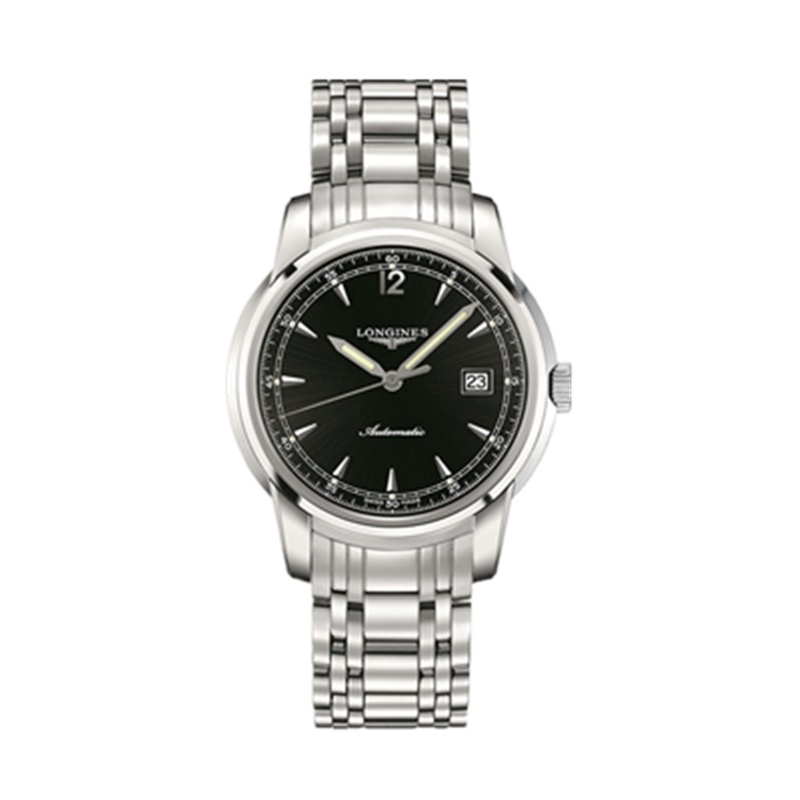 浪琴(Longines)手表 索伊米亚系列自动机械男士手表 型号 L2.766.4.59.6 黑盘精钢表带机械表 男