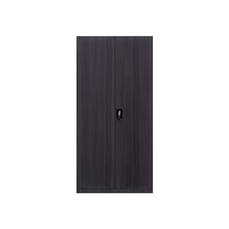 星岛办公室钢制文件柜铁皮柜资料柜落地柜带锁凭证柜档案柜子木纹柜子通体两门文件柜灰柚木纹