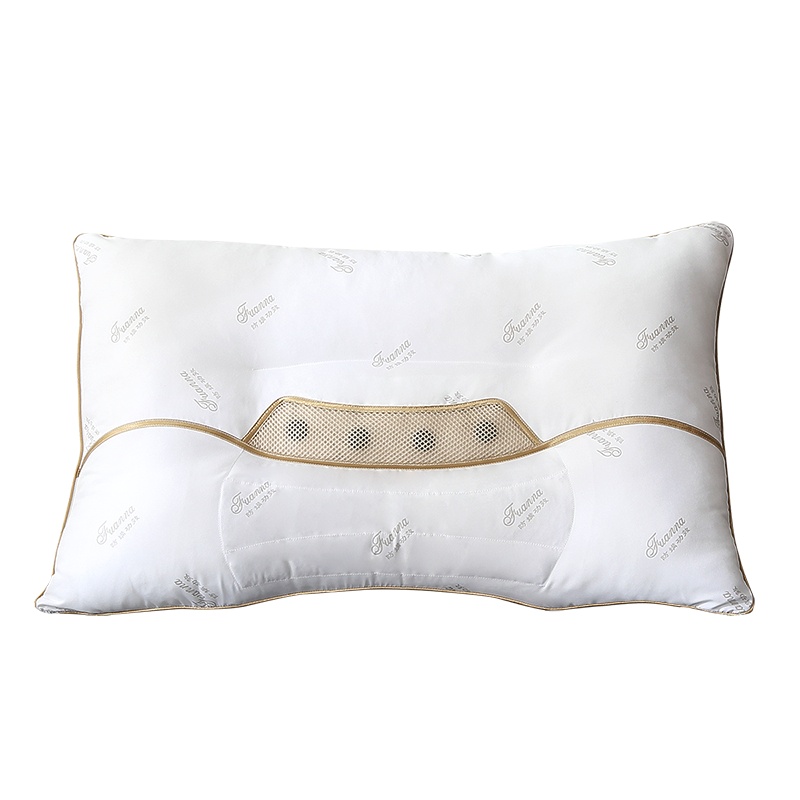 富安娜FUANNA防螨决明子磁石枕芯草本枕头单人枕头单个装一对装