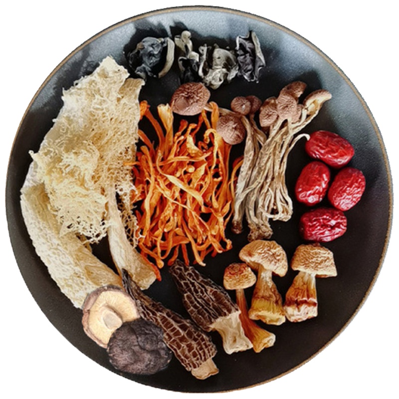 草本家 煲汤滋补菌菇羊肚菌野生松茸姬松茸茶树菇竹荪桂圆枸杞红枣干货菌汤包煲汤食材