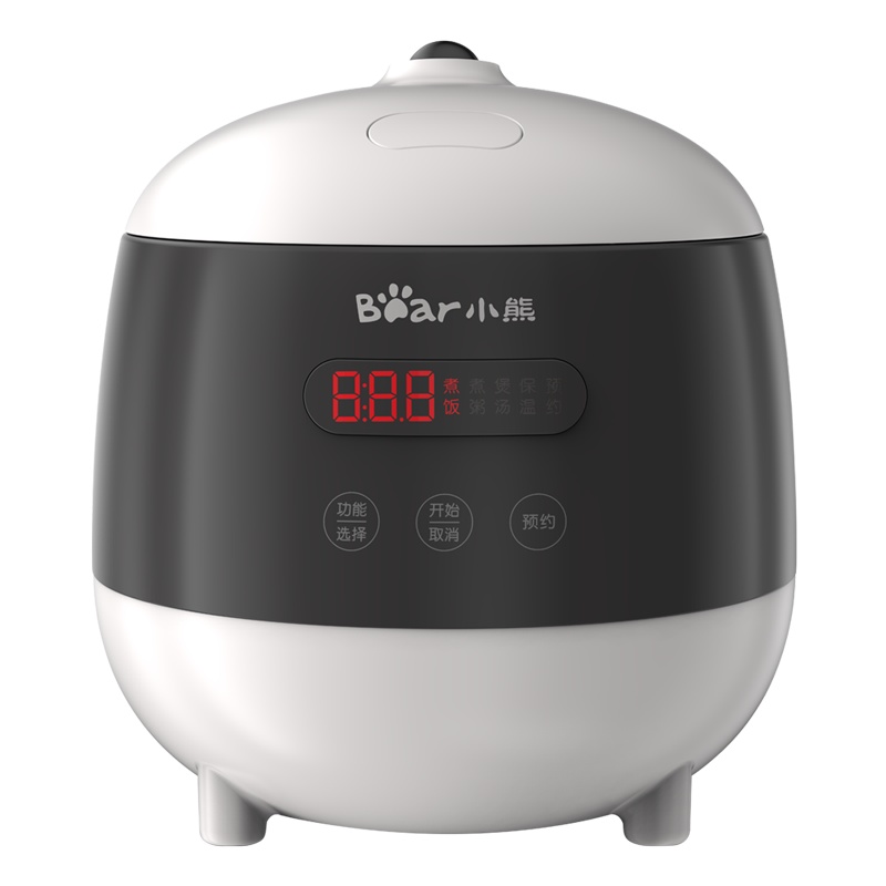 小熊(Bear)电饭煲 DFB-B12F1 白色 1.2L小型智能可预约电饭锅多功能家用煮饭迷你电饭煲小1人2人苏宁自营