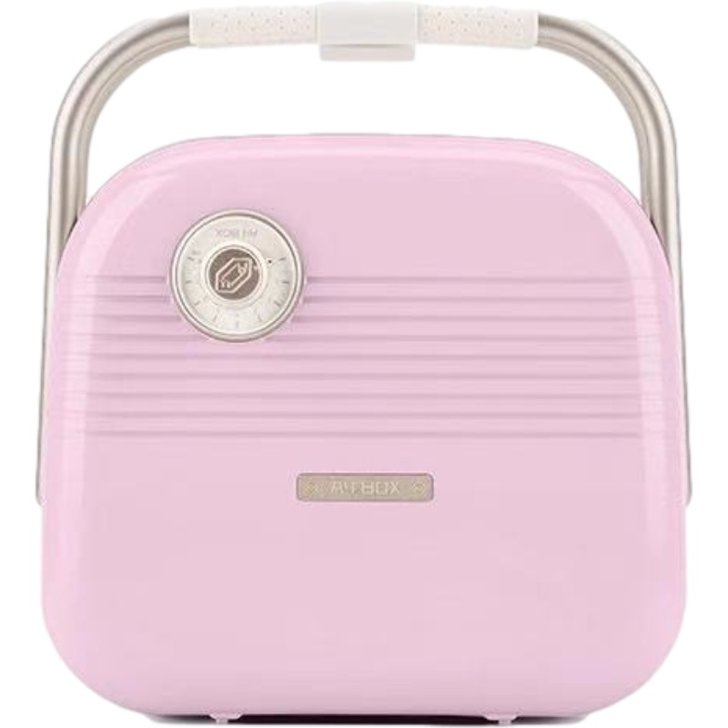 A4box适盒多功能三明治机 早餐机家用吐司压烤机面包华夫饼机标配+华夫饼盘 日落粉