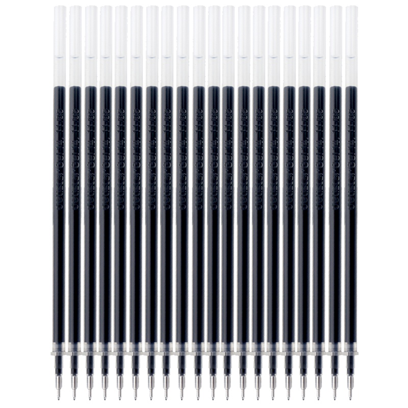 得力deli6901中性笔笔芯半针管0.5mm蓝色笔芯 中性笔/水笔/签字笔替芯三色可选