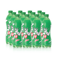 【苏宁易购超市】百事可乐 七喜柠檬味汽水600ml*24瓶（箱装 / 塑包）碳酸饮料