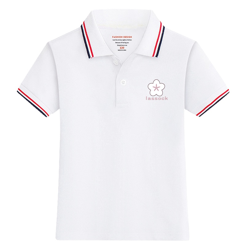 女童半袖t恤洋气20119新款夏装儿童短袖体恤中大童翻领polo衫童装
