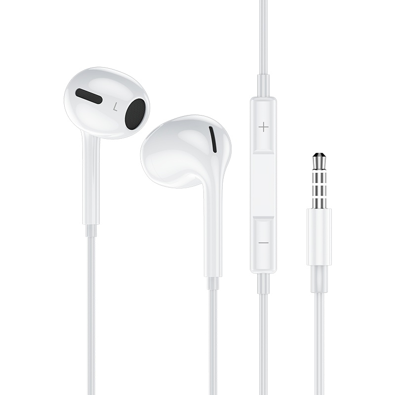 塔菲克(TAFIQ)耳机正品入耳式适用华为荣耀iPhone苹果vivo小米有线耳机3.5mm白色(1条装)