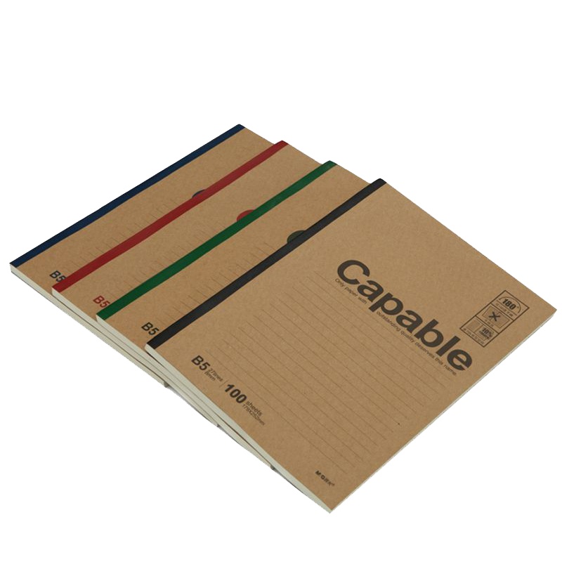 晨光(M&G) B5无线装订本100页雅致办公APYJY550 8本装 颜色随机