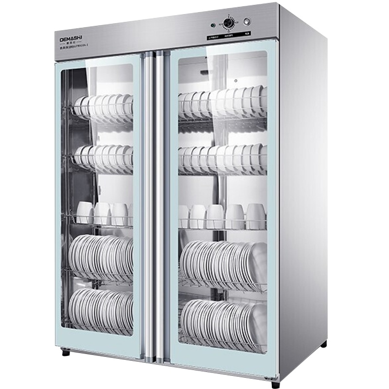 德玛仕(DEMASHI)消毒柜商用 立式双开门 食堂餐厅酒店厨房餐具消毒碗柜GPR910A-1[不锈钢机械款]
