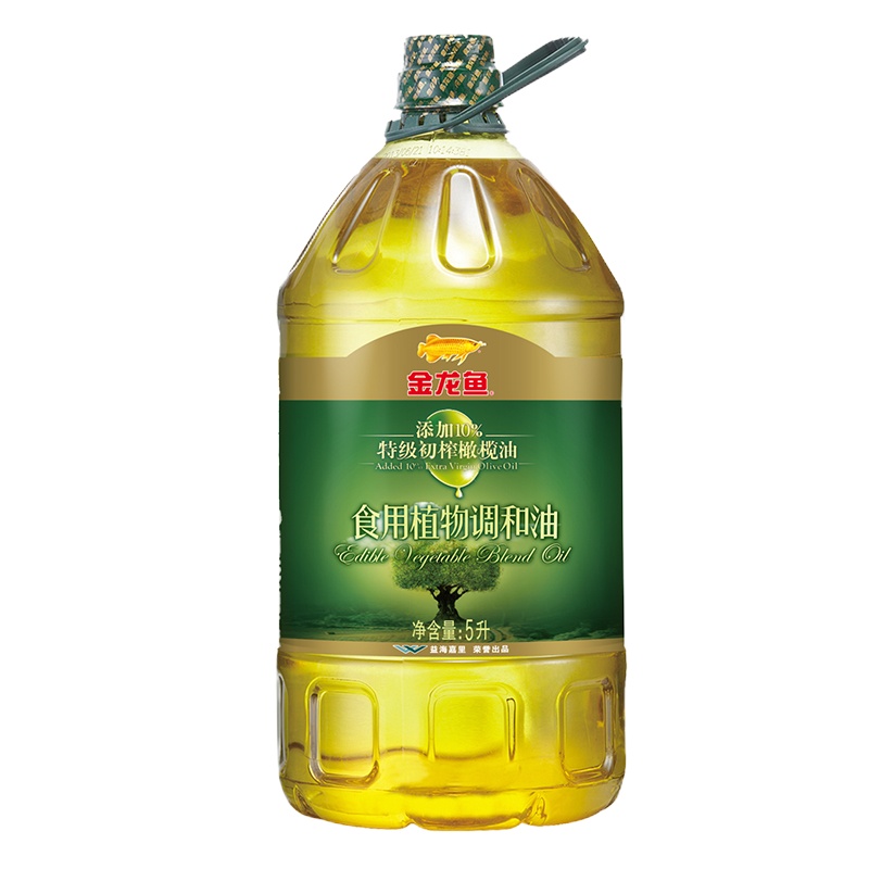 金龙鱼添加10%特级初榨橄榄油食用植物调和油5L