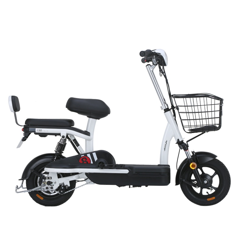 爱玛（AIMA）12可酷 电动车 可提取锂电池 一体式大踏板 新国标3C大证 电瓶车代步车