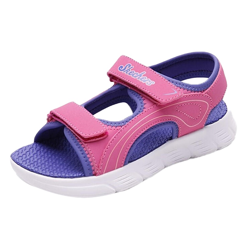 Skechers斯凯奇女童鞋小童魔术贴凉鞋沙滩鞋 86933N-PKPR