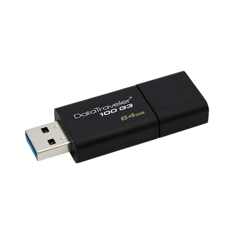 金士顿 64G塑料U盘 USB3.0 黑色