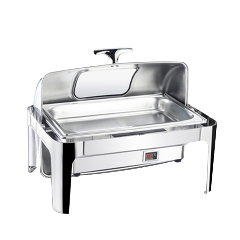 乐创(lecon)商用保温售饭机自助餐炉不锈钢自助餐炉翻盖 LC-J-CL02