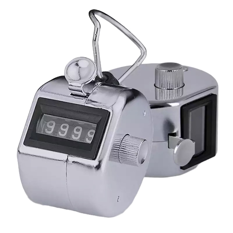 Zs-优简 可得优 计数器四位机械式手动金属计数器 按动式人流点数器