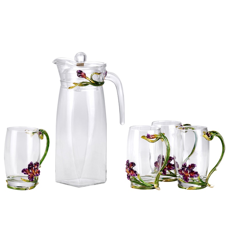 幸福鸢尾果汁杯套装 R-32805J 饮料水杯啤酒杯杯子 (单位:套)