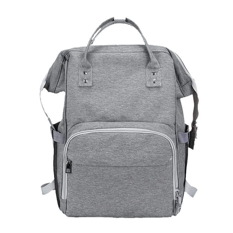 懒鼠(LAZYMOUSE)新款妈咪包女士双肩背包时尚母婴包双肩手提多功能大容量妈妈包外出旅行包双肩包防泼水女包灰0003