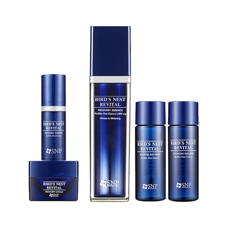 SNP爱神菲燕窝焕肤修护精华啫喱套装护理套装 50ml 31mlX2ea 10ml 10g 品牌直供