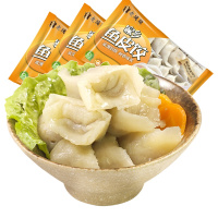 ZX正宗潮汕手工鱼皮饺子传统套餐 鱼皮饺200g*3袋