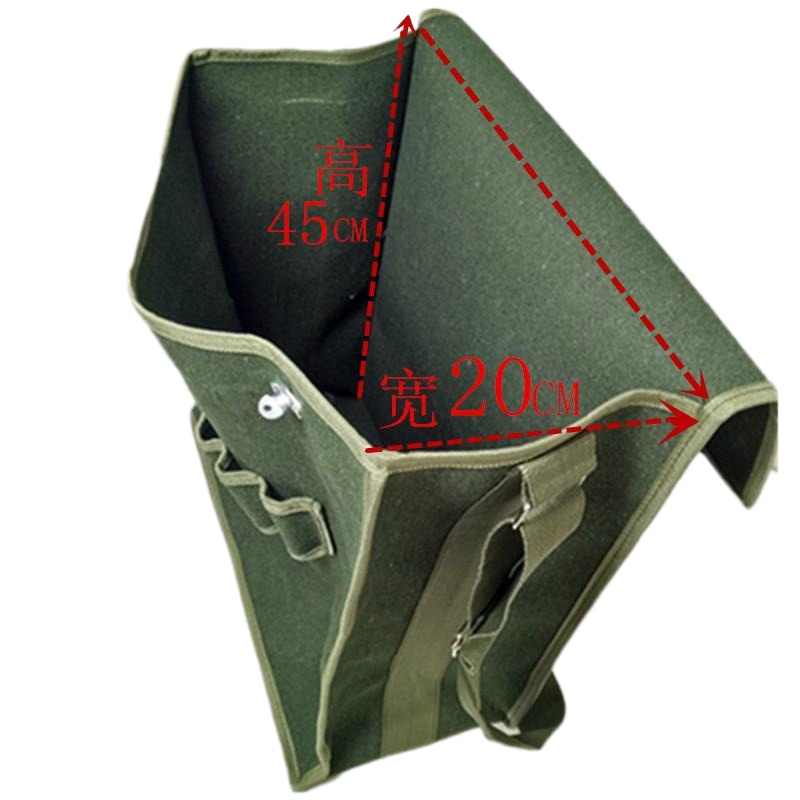 电工工具包帆布加厚单肩包多功能维修包五金工具袋 黄边中包