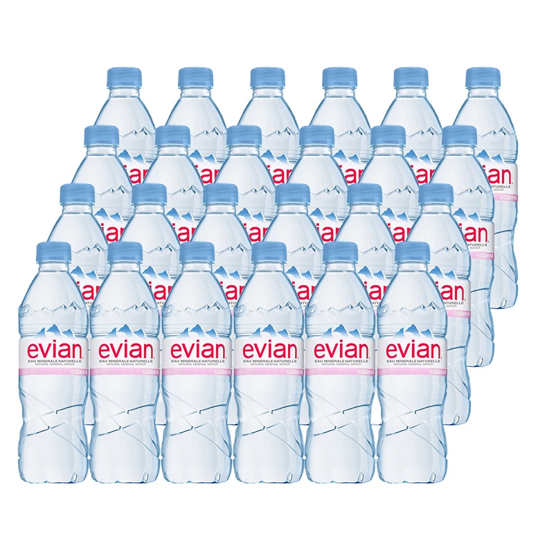 依云 天然矿泉水 500ml*24瓶 箱装
