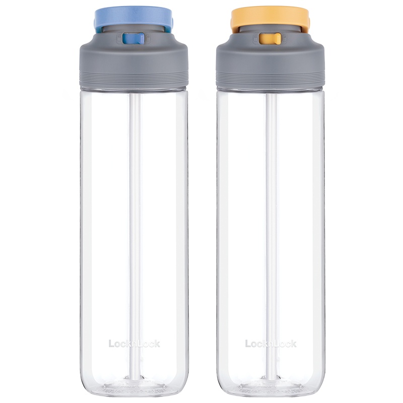 乐扣乐扣(LOCK&LOCK)折扇式吸管运动水杯ABF785塑料杯Tritan材质大容量750ml