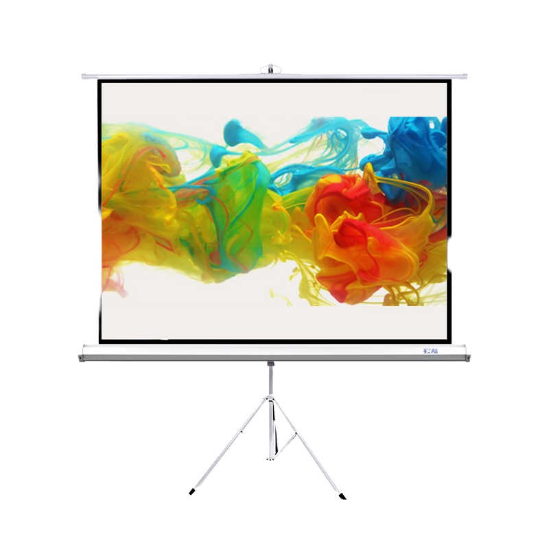 宏燕120英寸 4:3玻珠支架幕布 移动便携投影幕布