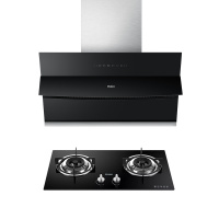 海尔(Haier)侧吸抽油烟机家用21立方大吸力热熔自清洁 挥手爆炒 手机智能控制 烟机灶具套装23年新品917