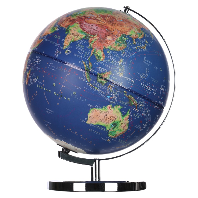 晨光文具30cm/LED立体浮雕地球仪 金属弓形固定架 高档教学研究办公桌面摆件 单个装ASD99875