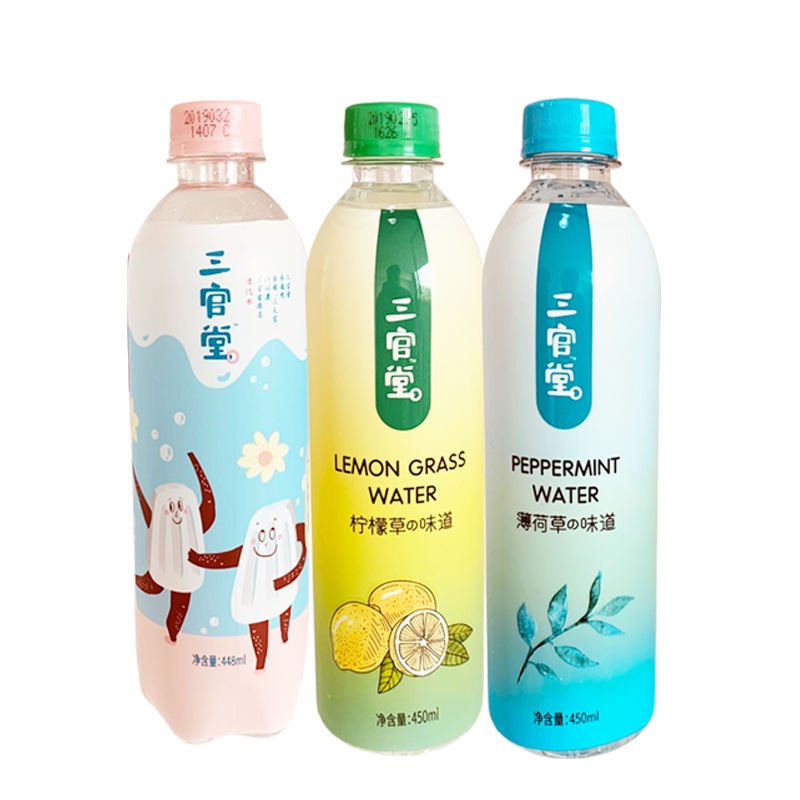 三官堂混合口味*5瓶 成都三官堂老冰棍汽水饮料柠檬味饮料薄荷味饮料5瓶装