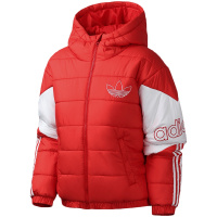 adidas阿迪达斯三叶草女装2019新款运动服休闲连帽保暖棉服FK1938