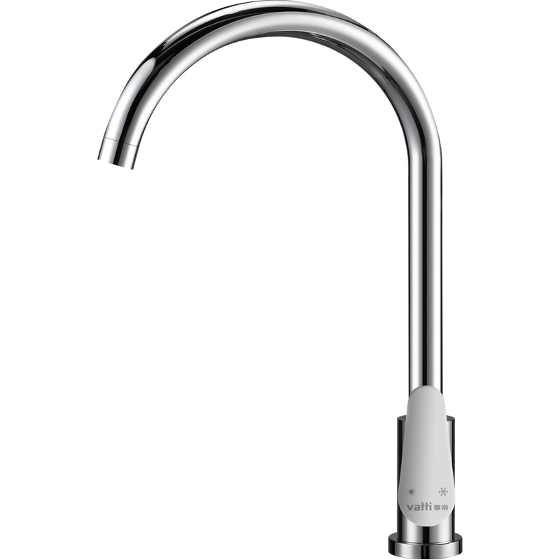 华帝(vatti)豪华厨房龙头 360°旋转 一键双控冷热水调节 不锈钢厨房龙头