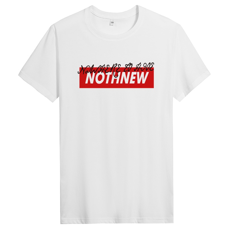 纯棉短袖T恤男纯色圆领宽松体恤夏季男士纯色衣服潮 DT10721