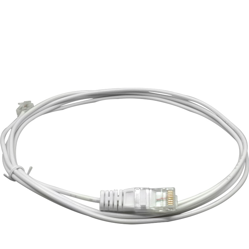 辉宏时代RJ45转RJ11电话跳线网络转电话语音测试线白色0.5米