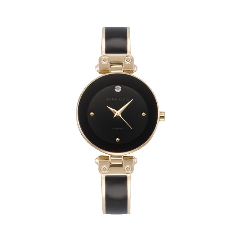 安妮克莱因（ANNE KLEIN）璀璨永恒系列镶钻个性潮流学院风时尚女士腕表AK/V1980BKGB