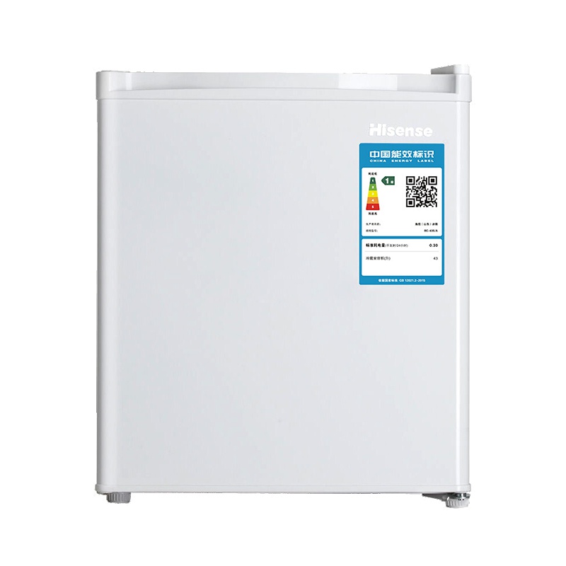海信(Hisense)BC-43S/A 43升 单门冰箱 迷你速冻室 一级节能 7档调温 家用保鲜 节能静音(白色)