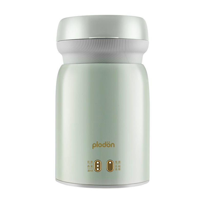 美国浦利顿(PLODON)电炖盅炖锅陶瓷燕窝炖盅隔水炖家用煲汤锅煮粥锅神器燕窝机PJ-W3F抹茶绿