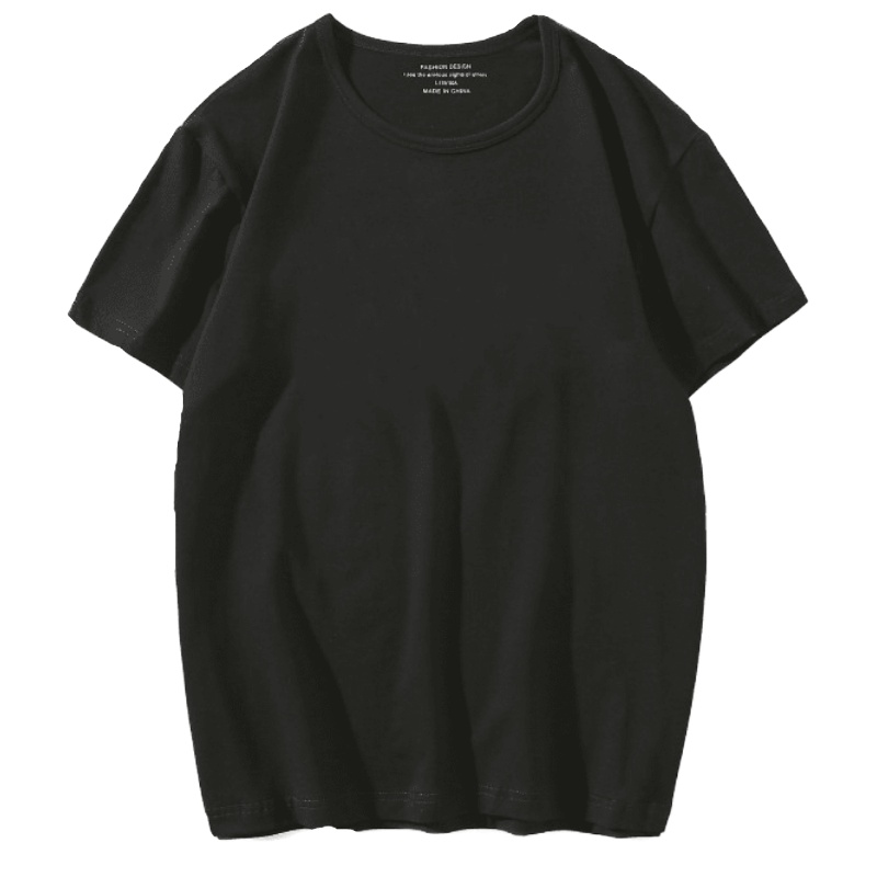 LEEVIRHINO夏季新款男士短袖T恤肥佬体恤加肥加大码胖子打底衫宽松男士体恤棉质高弹力纯色百搭t恤男装衣服李维犀牛