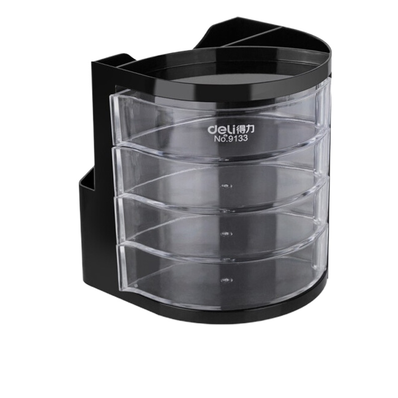 得力(deli) 办公文具用品(笔筒+计算器+文件筐等)