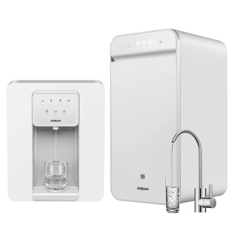 老板(Robam)小白盒净热套装600G大通量JV332A+GX03 净水器直饮1.5L/min无桶双出水净水机管线机