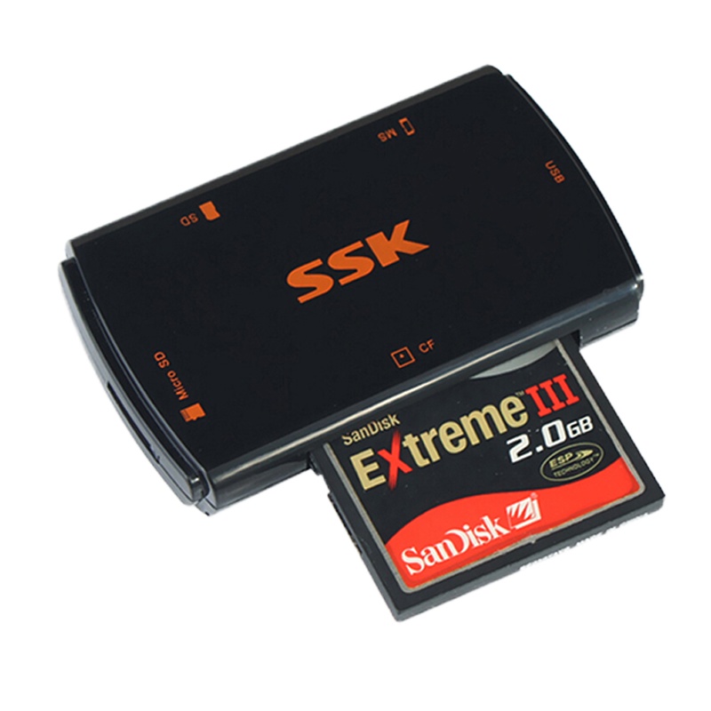 (HD)飚王(SSK) SCRM059 USB3.0多合一多功能存储读卡器(计价单位:个)黑色