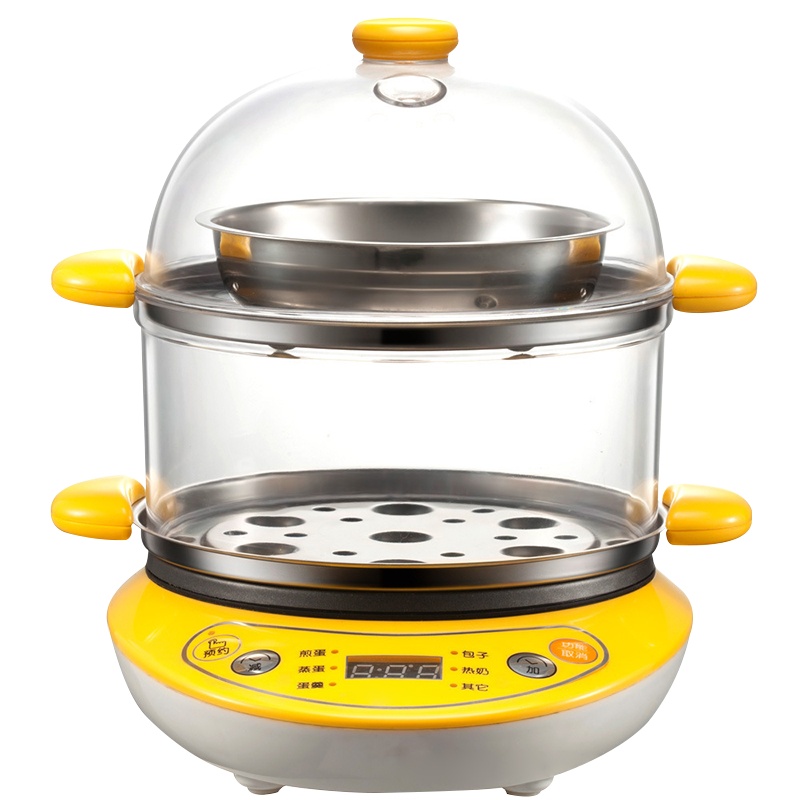 苏宁极物 煮蛋器 ZDQ-A14T1 家用早餐机煎蛋器蒸蛋机烙饼机双层多功能智能预约防干烧（单位：个）