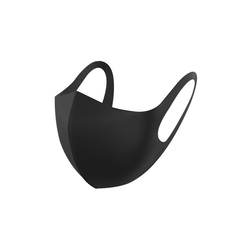 南极人时尚口罩夏季薄款防晒黑明星网红防尘透气可清洗鹿晗同款男女三片装黑色