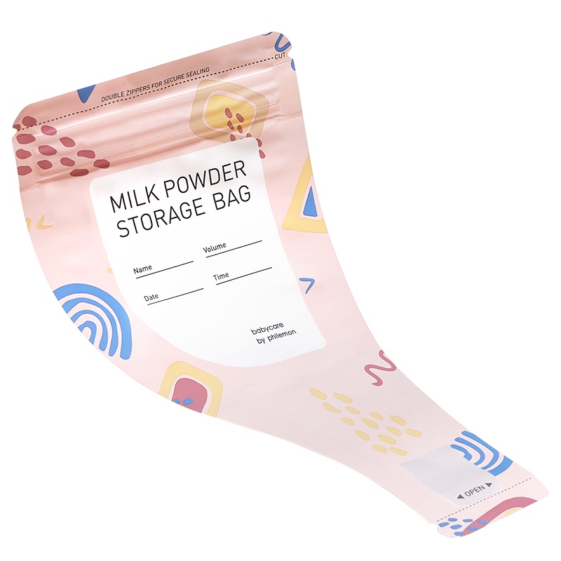 babycare 婴儿奶粉袋 便携外出一次性抗菌奶粉盒储存盒分装袋12片樱粉1690