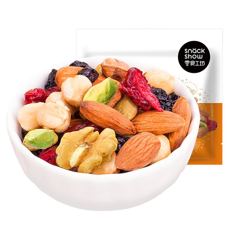 零食工坊(snack show)天天坚果 混合口味(袋装)A25g*1袋 每日坚果 核桃 腰果 碧根果开心果 特产