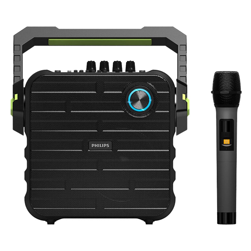 飞利浦(Philips)SD60S广场舞音响 音箱低音炮户外音箱 蓝牙音响大功率唱歌便携式手提音响黑色